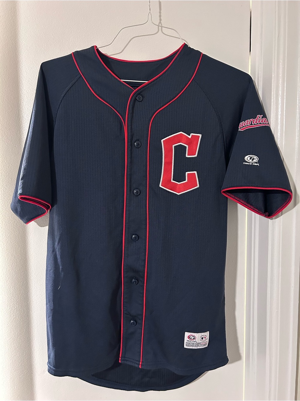Cleveland Indians Guardians Genuine Merchandise MLB Baseball Jersey Size Small
